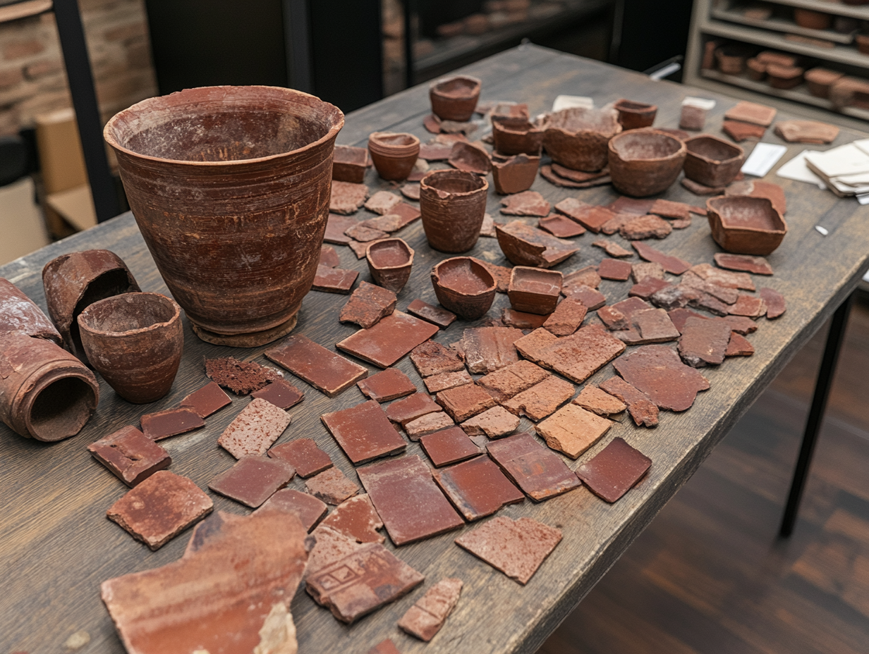 Utilisation d'Ostrakia sur un chantier de fouilles